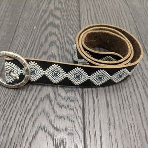 Leather belt